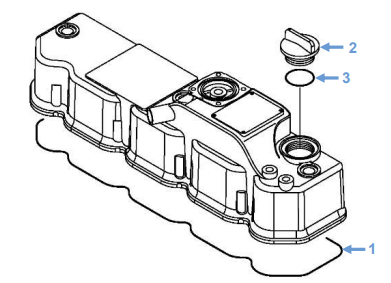 Shire 38 Rocker Cover Gasket & Oil Cap