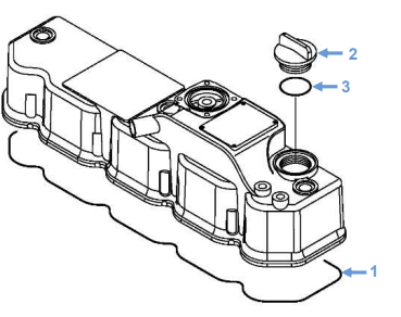 Shire 45 Rocker Cover Gasket & Oil Cap