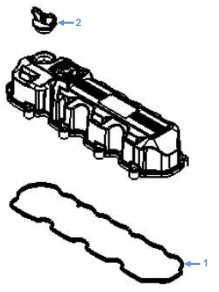 Shire 60 Rocker Cover Gasket & Oil Cap