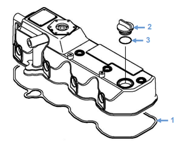 Shire 70 Rocker Cover Gasket & Oil Cap